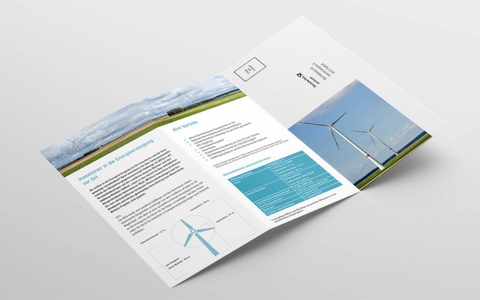 Werbung und marekting für Energiewende, Design Folder